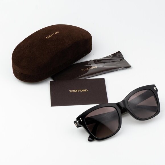 Tom Ford LAUREN-02 Women Sunglasses Gradient Burgundy Polarized Square FT0614/S - Picture 10 of 11